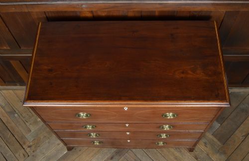 REGENCY MAHOGANY SECRETAIRE CHEST - ADDITIONAL PHOTO 6