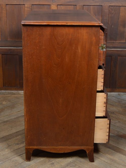 REGENCY MAHOGANY SECRETAIRE CHEST - ADDITIONAL PHOTO 7