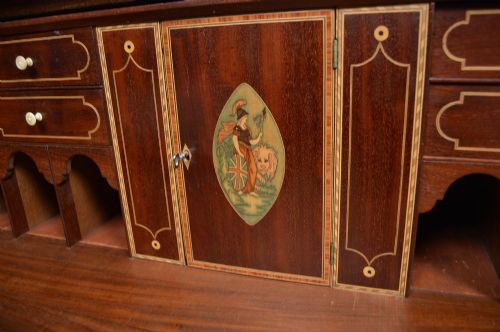 REGENCY MAHOGANY SECRETAIRE CHEST - ADDITIONAL PHOTO 13