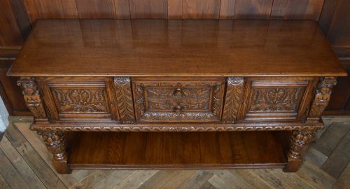 EDWARDIAN POT BOARD DRESSER BASE SIDEBOARD - ADDITIONAL PHOTO 7