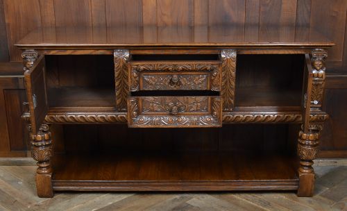 EDWARDIAN POT BOARD DRESSER BASE SIDEBOARD - ADDITIONAL PHOTO 8