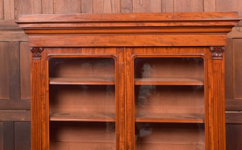 VICTORIAN MAHOGANY BOOKCASE WITH GLAZED TOP - ADDITIONAL PHOTO 7
