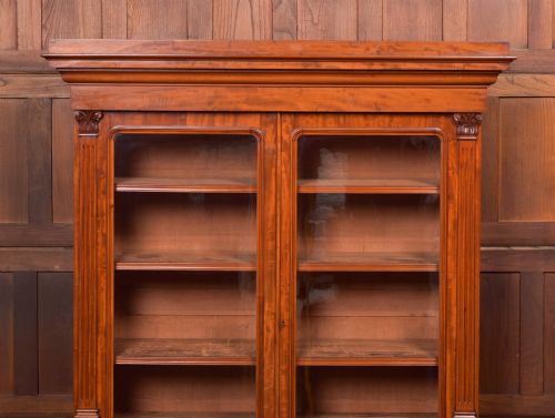 VICTORIAN MAHOGANY BOOKCASE WITH GLAZED TOP - ADDITIONAL PHOTO 9