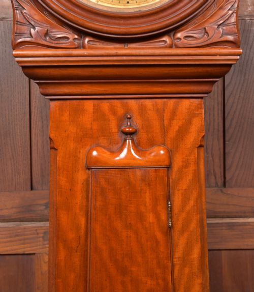 VICTORIAN SCOTTISH MAHOGANY DRUMHEAD GRANDFATHER CLOCK BY ANDREW THOM - ADDITIONAL PHOTO 2