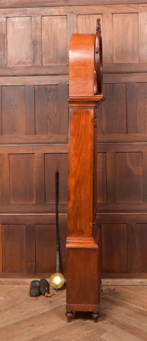 VICTORIAN SCOTTISH MAHOGANY DRUMHEAD GRANDFATHER CLOCK BY ANDREW THOM - ADDITIONAL PHOTO 11