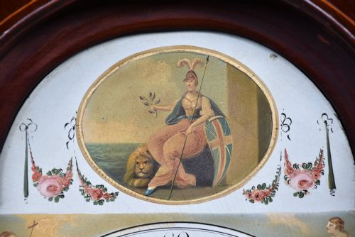 VICTORIAN SCOTTISH MAHOGANY LONGCASE CLOCK BY JOHN MCNEISH FALKIRK - ADDITIONAL PHOTO 4