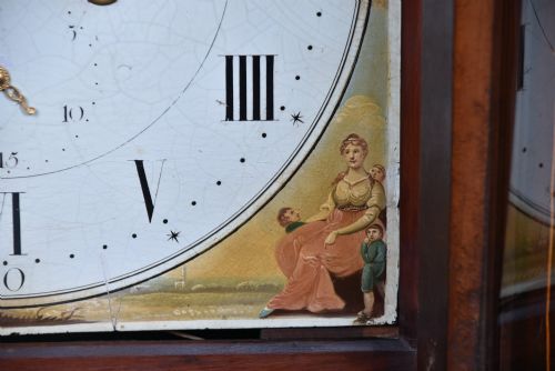 VICTORIAN SCOTTISH MAHOGANY LONGCASE CLOCK BY JOHN MCNEISH FALKIRK - ADDITIONAL PHOTO 7