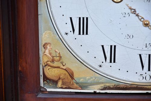 VICTORIAN SCOTTISH MAHOGANY LONGCASE CLOCK BY JOHN MCNEISH FALKIRK - ADDITIONAL PHOTO 8
