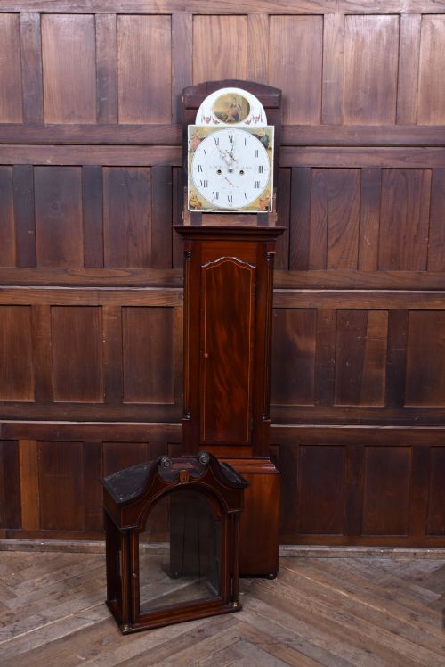 VICTORIAN SCOTTISH MAHOGANY LONGCASE CLOCK BY JOHN MCNEISH FALKIRK - ADDITIONAL PHOTO 10