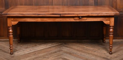 french walnut pullout dining table - CATEGORY: ANTIQUE TABLES - DATED 19TH CENTURY