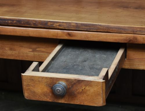 FRENCH WALNUT PULLOUT DINING TABLE - ADDITIONAL PHOTO 2