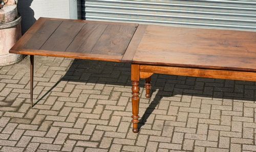 FRENCH WALNUT PULLOUT DINING TABLE - ADDITIONAL PHOTO 12