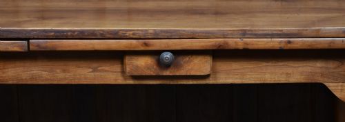 FRENCH WALNUT PULLOUT DINING TABLE - ADDITIONAL PHOTO 14