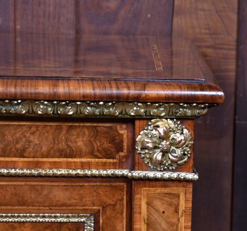 VICTORIAN BURR WALNUT SIDE CABINET - ADDITIONAL PHOTO 1
