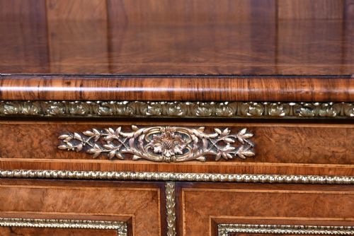 VICTORIAN BURR WALNUT SIDE CABINET - ADDITIONAL PHOTO 2