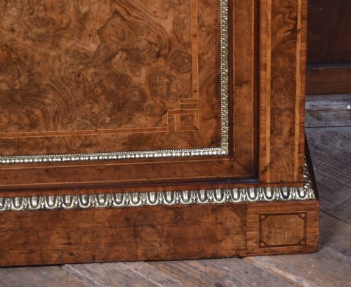 VICTORIAN BURR WALNUT SIDE CABINET - ADDITIONAL PHOTO 4