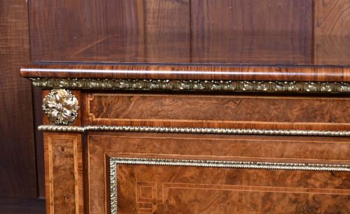 VICTORIAN BURR WALNUT SIDE CABINET - ADDITIONAL PHOTO 6