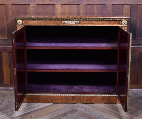 VICTORIAN BURR WALNUT SIDE CABINET - ADDITIONAL PHOTO 9