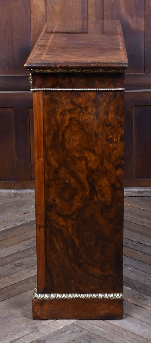 VICTORIAN BURR WALNUT SIDE CABINET - ADDITIONAL PHOTO 13