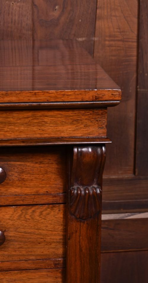 VICTORIAN ROSEWOOD WELLINGTON CHEST - ADDITIONAL PHOTO 2
