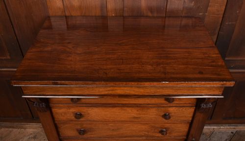 VICTORIAN ROSEWOOD WELLINGTON CHEST - ADDITIONAL PHOTO 8
