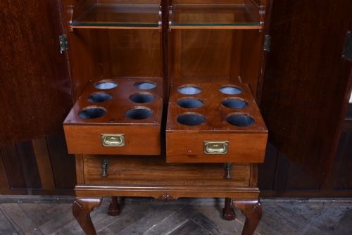 EDWARDIAN MAHOGANY DRINKS CABINET - ADDITIONAL PHOTO 2
