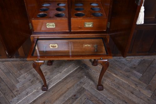 EDWARDIAN MAHOGANY DRINKS CABINET - ADDITIONAL PHOTO 5