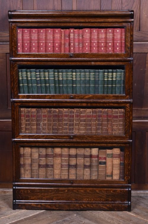 EDWARDIAN 4 SECTIONAL GLOBE WERNICKE BOOKCASE - ADDITIONAL PHOTO 1