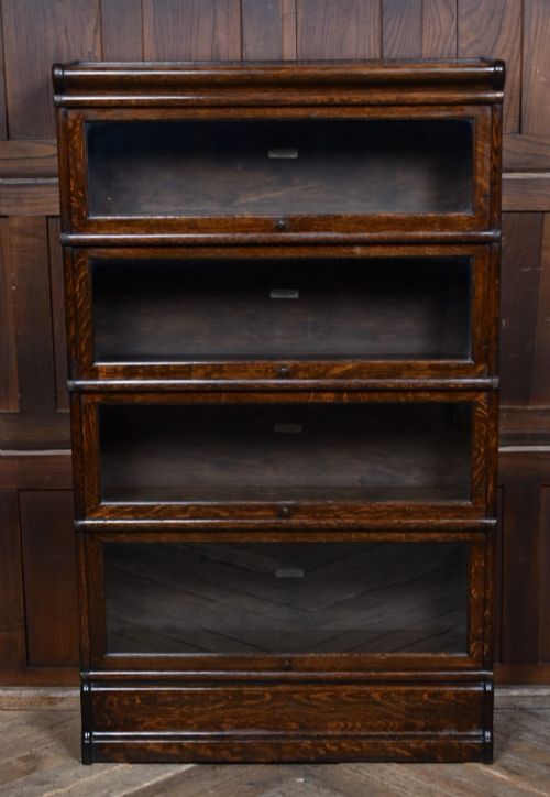 EDWARDIAN 4 SECTIONAL GLOBE WERNICKE BOOKCASE - ADDITIONAL PHOTO 3