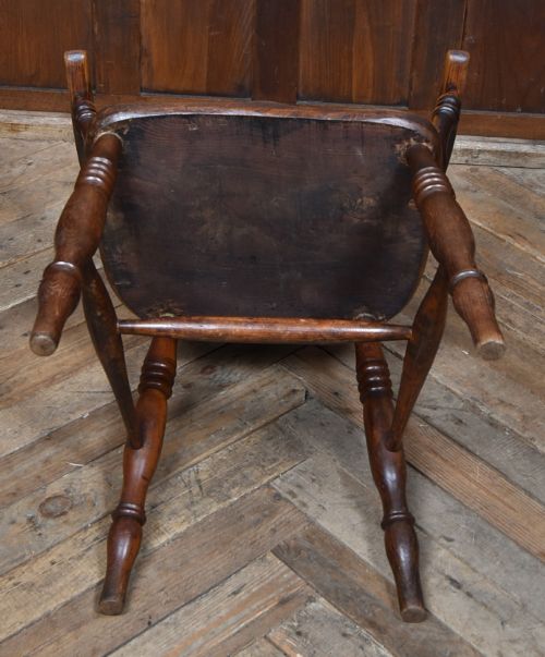 19THCENTURY OAK ELM WINDSOR ARMCHAIR - ADDITIONAL PHOTO 8