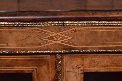 VICTORIAN WALNUT CABINET - ADDITIONAL PHOTO 4