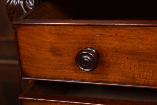 VICTORIAN MAHOGANY WELLINGTON CHEST - ADDITIONAL PHOTO 4