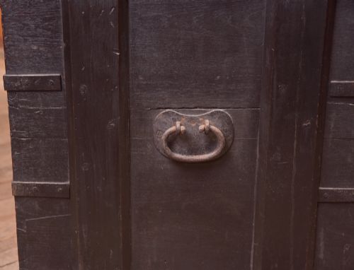 19THCENTURY TEAK STORAGE CHEST BLANKET BOX - ADDITIONAL PHOTO 5