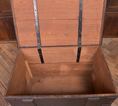 19THCENTURY TEAK STORAGE CHEST BLANKET BOX - ADDITIONAL PHOTO 8