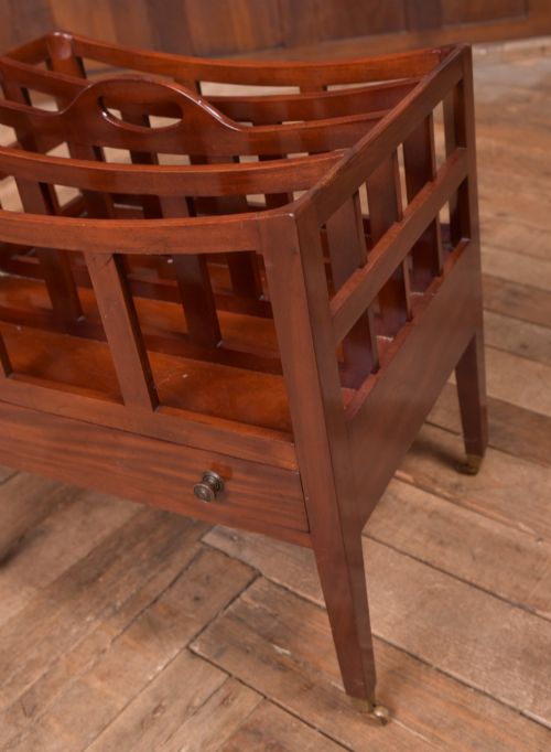 EDWARDIAN MAHOGANY CANTERBURY - ADDITIONAL PHOTO 2