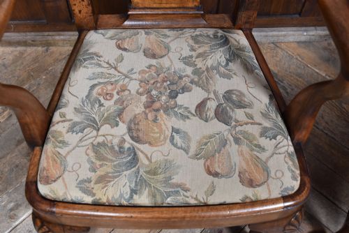 PAIR OF VICTORIAN WALNUT ARMCHAIRS - ADDITIONAL PHOTO 4