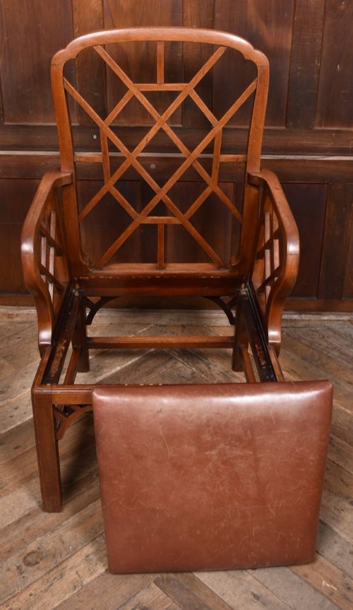 19TH CENTURY MAHOGANY COCKPEN CHAIR - ADDITIONAL PHOTO 8