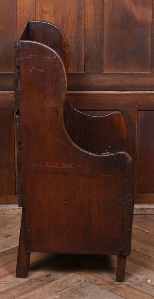 19TH CENTURY CHILDS OAK LAMBING CHAIR - ADDITIONAL PHOTO 2