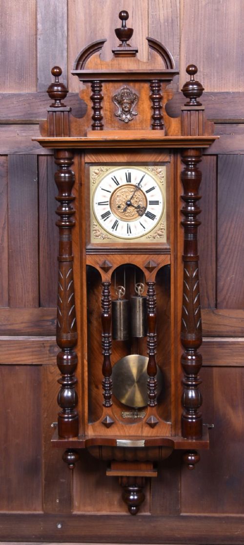 LATE 19THCENTURY VIENNASTYLE WALL CLOCK