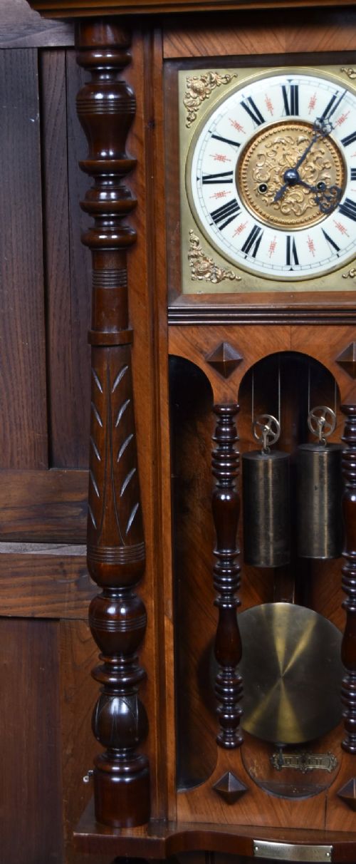 LATE 19THCENTURY VIENNASTYLE WALL CLOCK - ADDITIONAL PHOTO 3