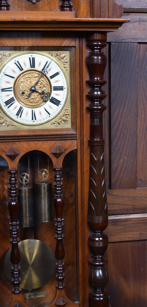 LATE 19THCENTURY VIENNASTYLE WALL CLOCK - ADDITIONAL PHOTO 4