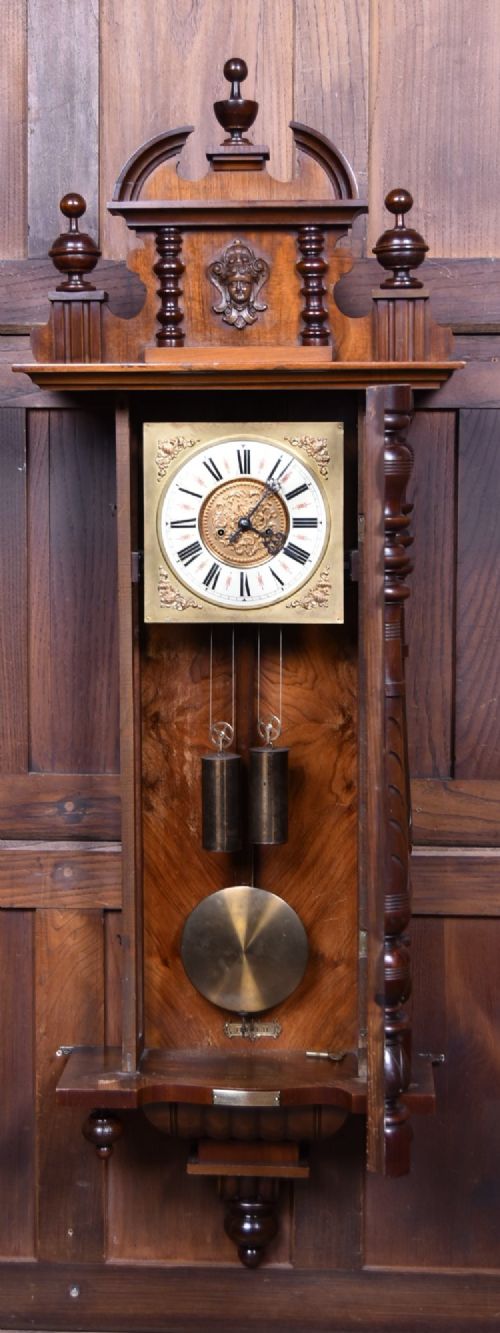 LATE 19THCENTURY VIENNASTYLE WALL CLOCK - ADDITIONAL PHOTO 5