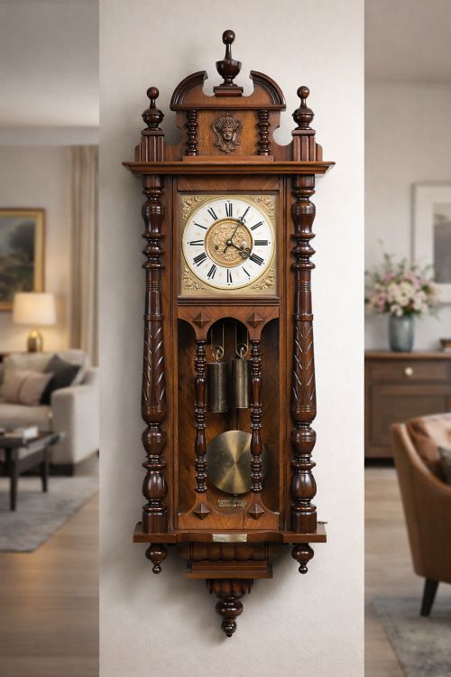 LATE 19THCENTURY VIENNASTYLE WALL CLOCK - ADDITIONAL PHOTO 10
