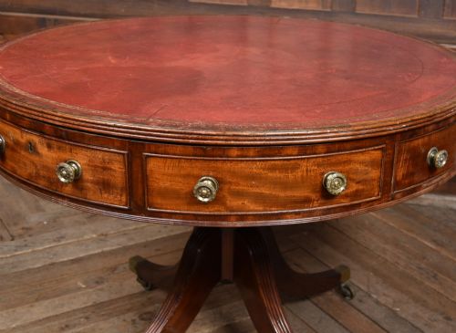 GEORGIAN MAHOGANY DRUM TABLE - ADDITIONAL PHOTO 2