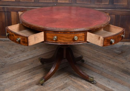 GEORGIAN MAHOGANY DRUM TABLE - ADDITIONAL PHOTO 5