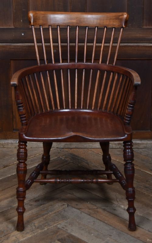 EDWARDIAN COMBBACK WINDSOR ARMCHAIR - ADDITIONAL PHOTO 4