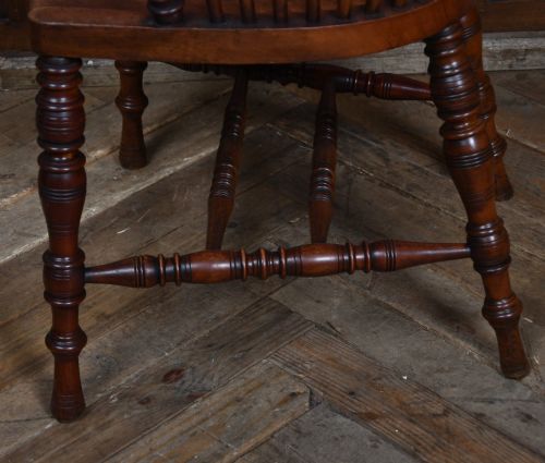 EDWARDIAN COMBBACK WINDSOR ARMCHAIR - ADDITIONAL PHOTO 8