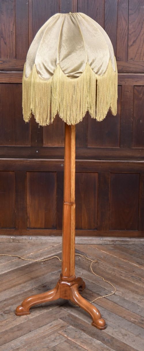 SATINWOOD STANDARD LAMP - ADDITIONAL PHOTO 5