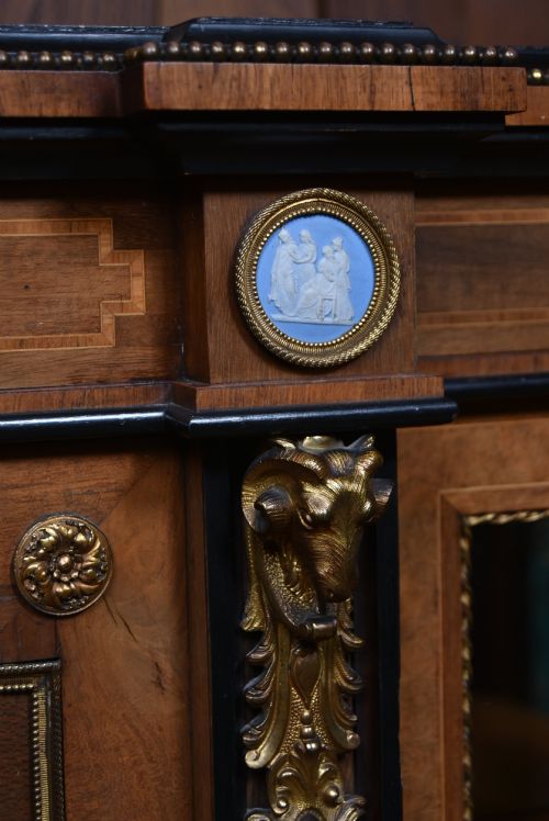 VICTORIAN ROSEWOOD CREDENZA SIDEBOARD - ADDITIONAL PHOTO 5