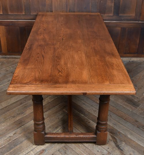EDWARDIAN OAK REFECTORY TABLE - ADDITIONAL PHOTO 2